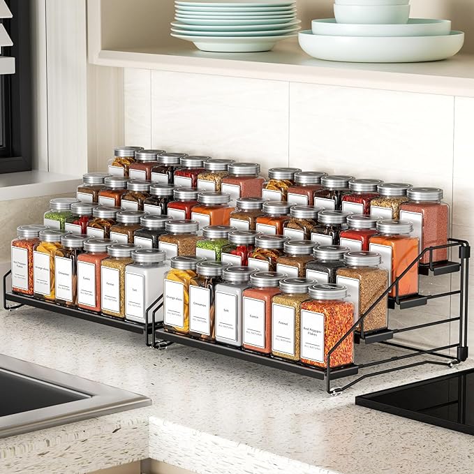 BOIVSHI 4 Tier Spice Rack Organzier, Spice Rack - Image 2