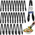 40 Pcs Plastic Tongs for Serving 9 Inch, Kitchen Utensils Set Salad Tongs Bulk by SHANDERBAR+