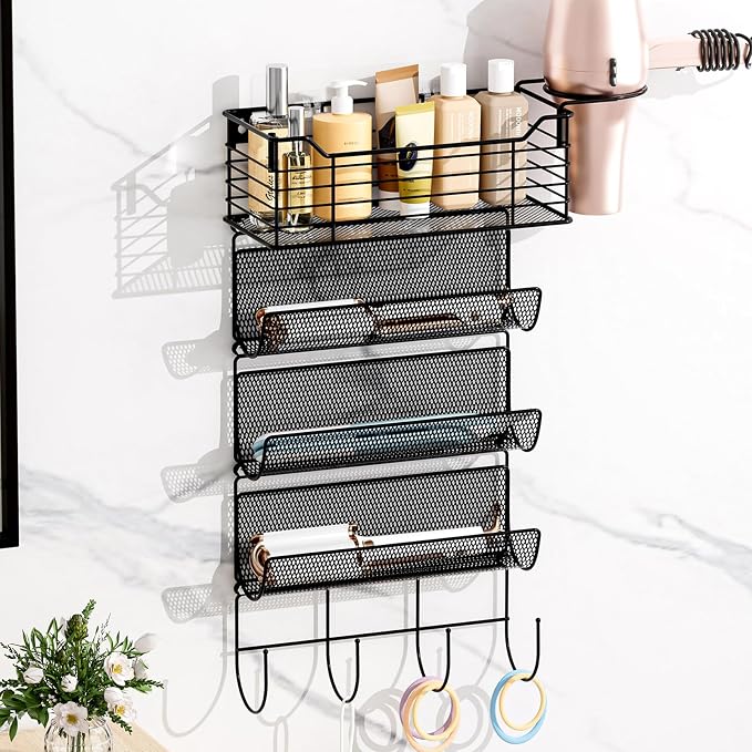 VITVITI Metal Hair Tool Organizer Wall Mount, Hair Dryer Holder by VITVITI