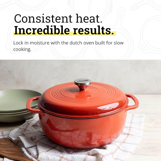 Lodge Essential Enamel Cast Iron Dutch Oven - Image 3