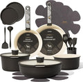 CAROTE 21-Piece Ceramic Cookware Set, Nonstick Pots and Pans Set by CAROTE