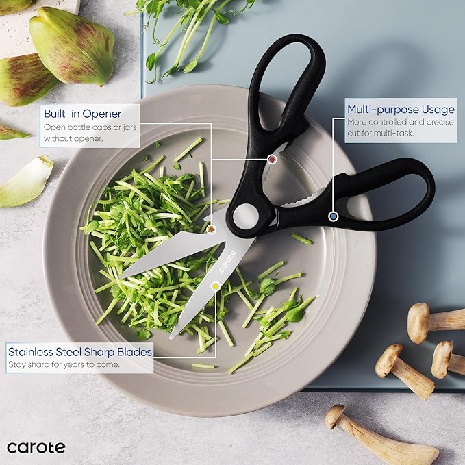 CAROTE 14Pcs Kitchen Knife Set, Stainless Steel knife set - Image 5