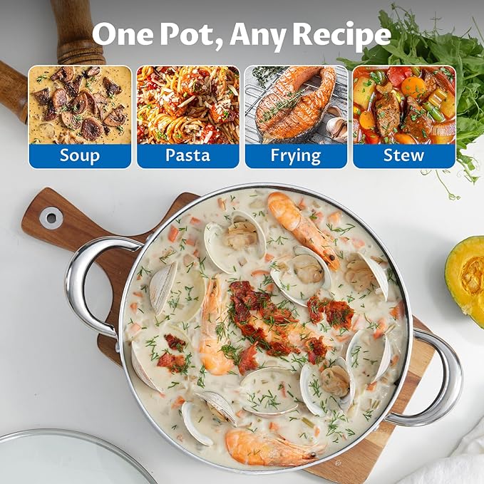 BEZIA 6 Quart Nonstick Stock Pot - Image 4