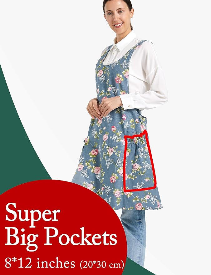 Cozy Adjustable Cross Back Aprons - Image 2