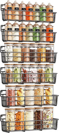 Mystozer Spice Rack wall mounted 6 Pack, Space-Saving Spice Organizer by Mystozer