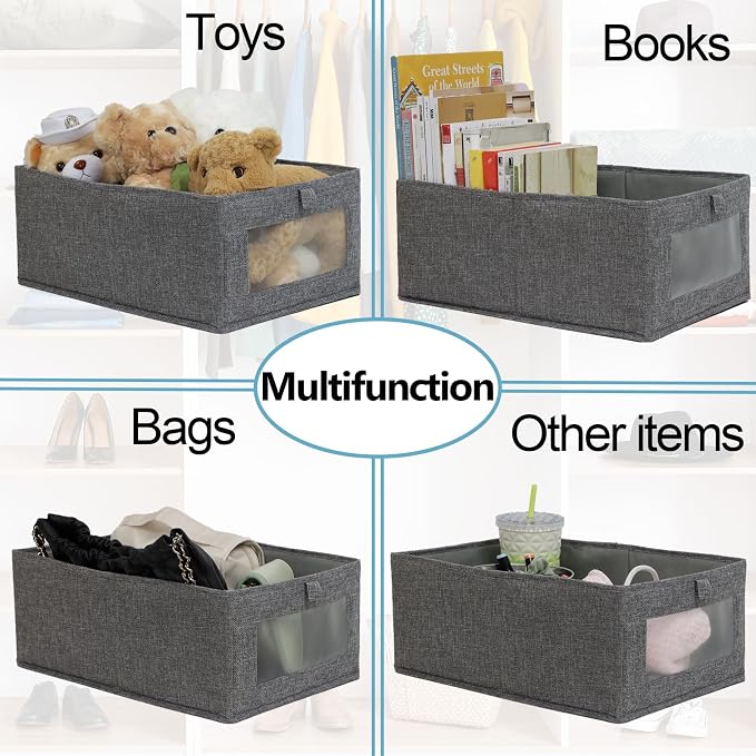 Fordonral 4 Pack Closet Organizers and Storage Bins, Storage Containers - Image 4