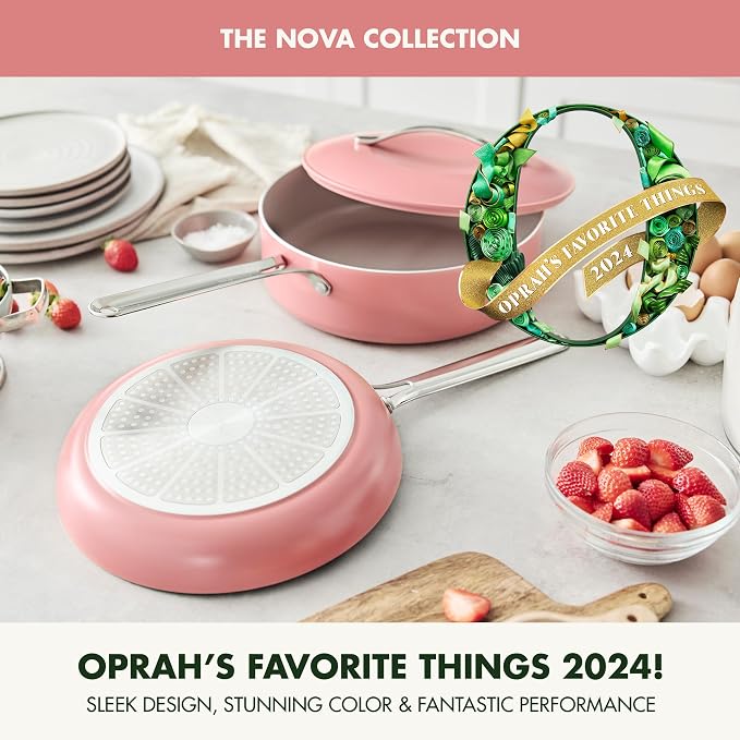 GreenPan Nova 10” Frying Pan Skillet and 4.37QT Sauté Pan - Image 2