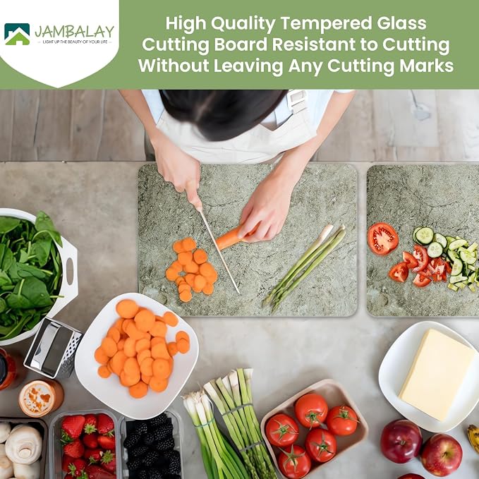JAMBALAY Tempered Glass Cutting Board - Image 3