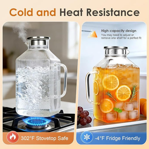 1 Gallon thickened Square Glass Pitcher - Image 2