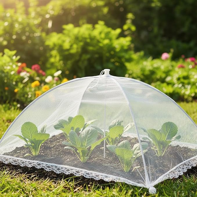 6 Pack Mesh Food Covers 17 Inch, Collapsible Umbrella Screen Covers - Image 8