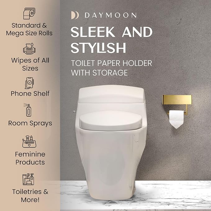 Day Moon™ - Toilet Paper Holder - Modern Roll Holder - Image 3