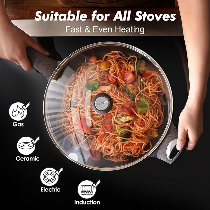 SENSARTE Ceramic Nonstick Frying Pan Skillet - Image 5