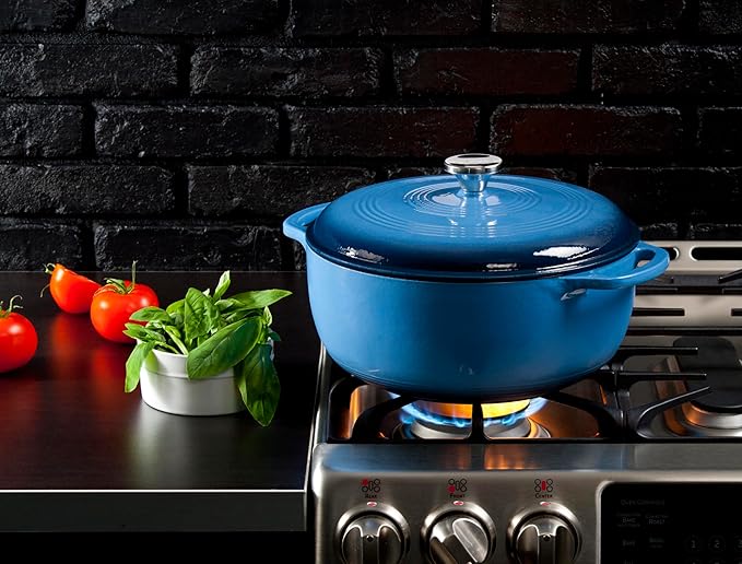 Lodge Essential Enamel Cast Iron Dutch Oven - Image 4