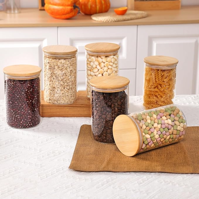 Moretoes 6 Pack 1qt Glass Storage Containers - Image 5
