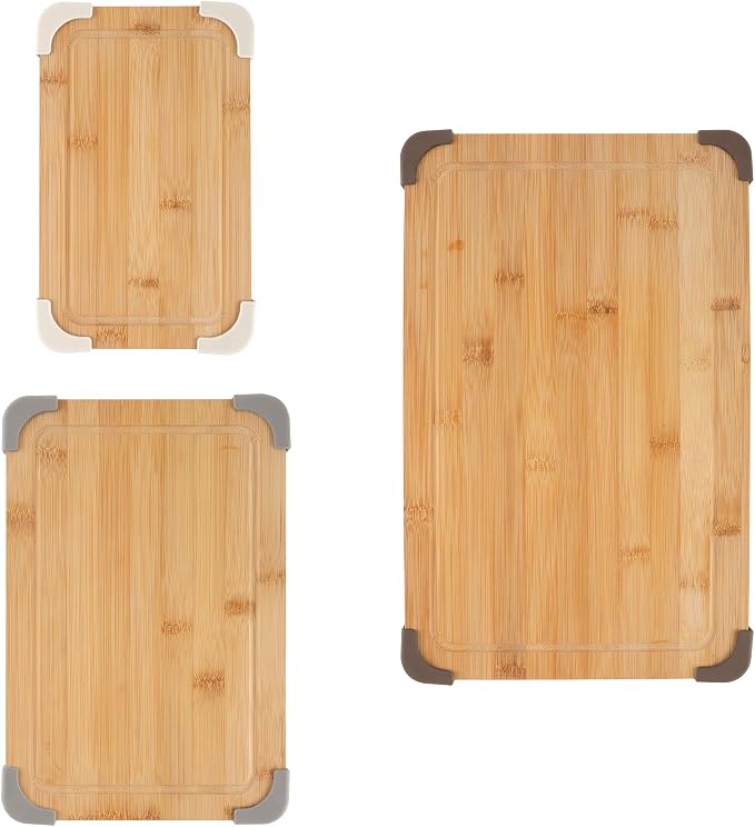 COOK WITH COLOR Non-Slip Cutting Board Set – Kitchen Essentials with Easy Grip - Image 7
