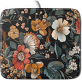 Vintage Floral Dish Drying Mat 16x18 inch Boho Flower Drainer Mats Fast Dry by Giwawa