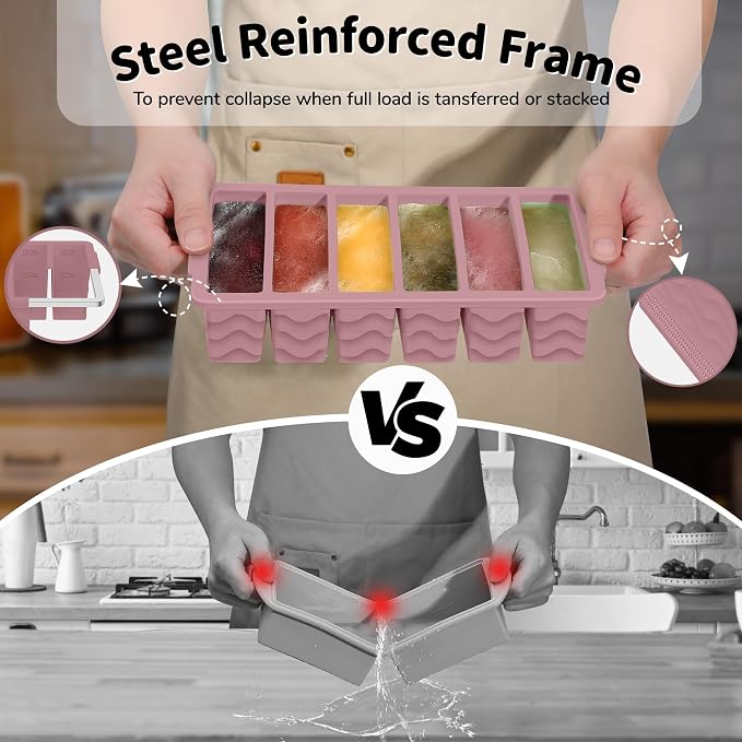 3-Pack Silicone Freezer Trays - Image 3