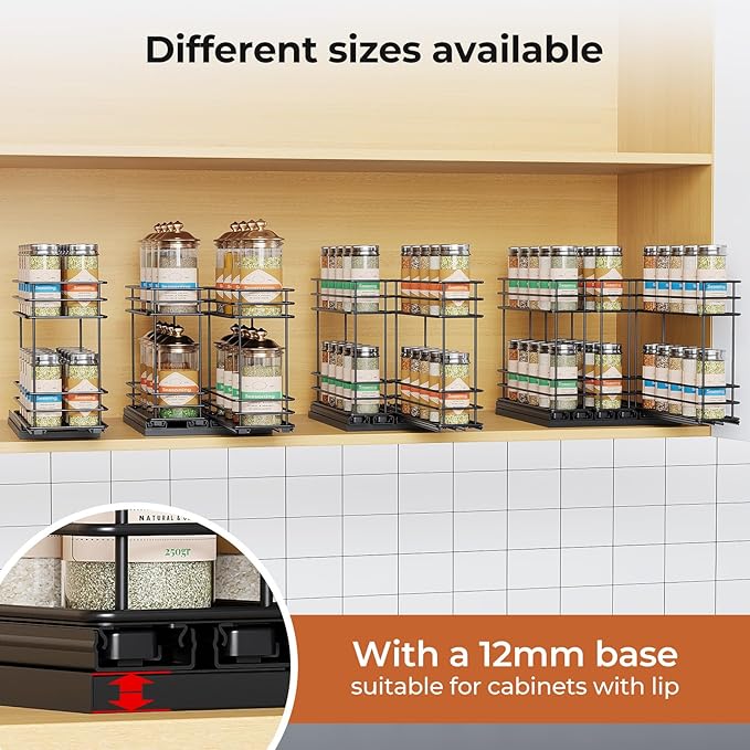 Mystozer Pull Out Spice Rack Organizer - Image 4
