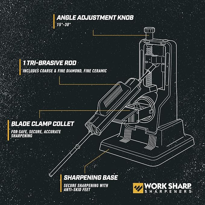 Work Sharp Precision Adjust Knife Sharpener Kit, Sharpens All Pocket and - Image 3