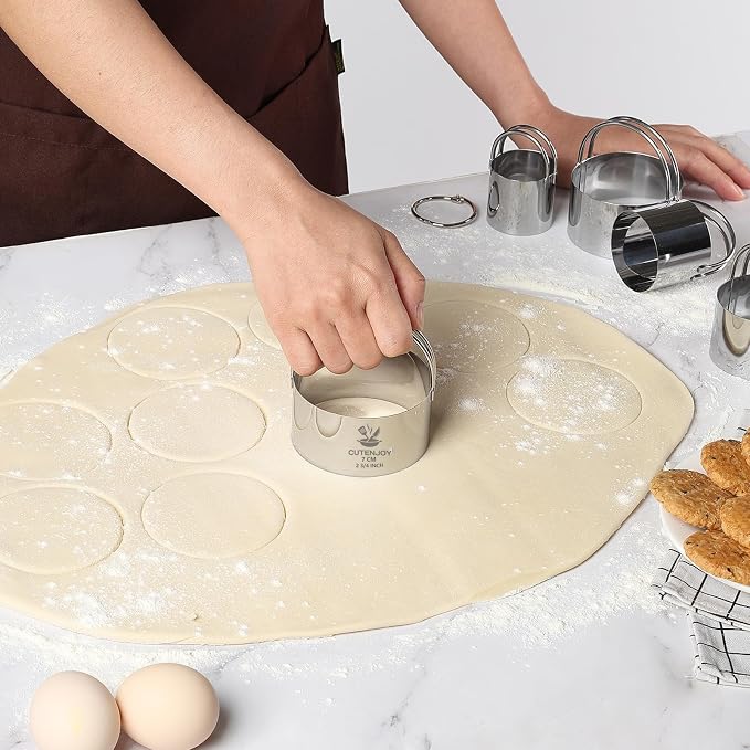 6 Pcs Large Cookie Cutters, Round Biscuit Cutter Set - Image 7