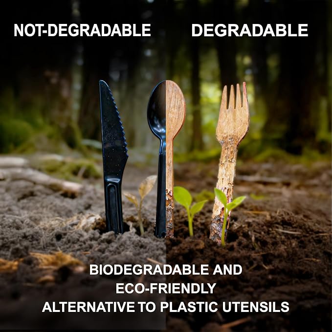 Compostable Wooden Utensils - Image 3