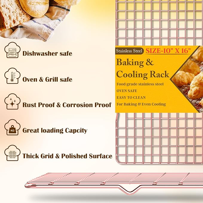 2PCS Cooling Racks for Cooking and Baking - Image 2