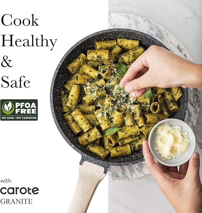 CAROTE 26Pcs Pots and Pans Set, Nonstick Cookware Sets, Granite Induction - Image 4