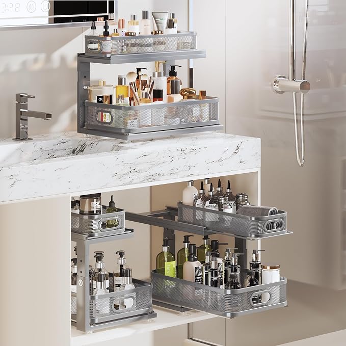 2 Pack 18.5IN-Depth Under Sink Organizer - Image 7