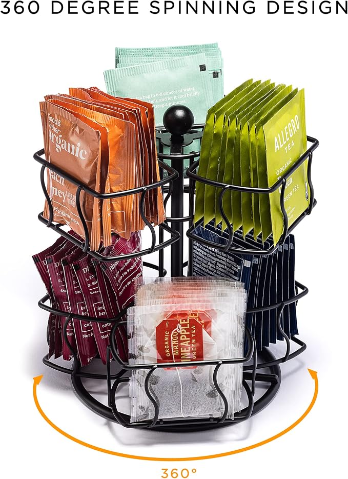 Sorbus Tea Bag Spinning Carousel - Image 4