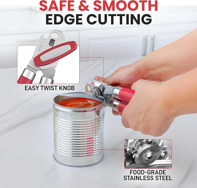 Zulay Kitchen Heavy Duty Stainless Steel Can Opener Manual - Image 3