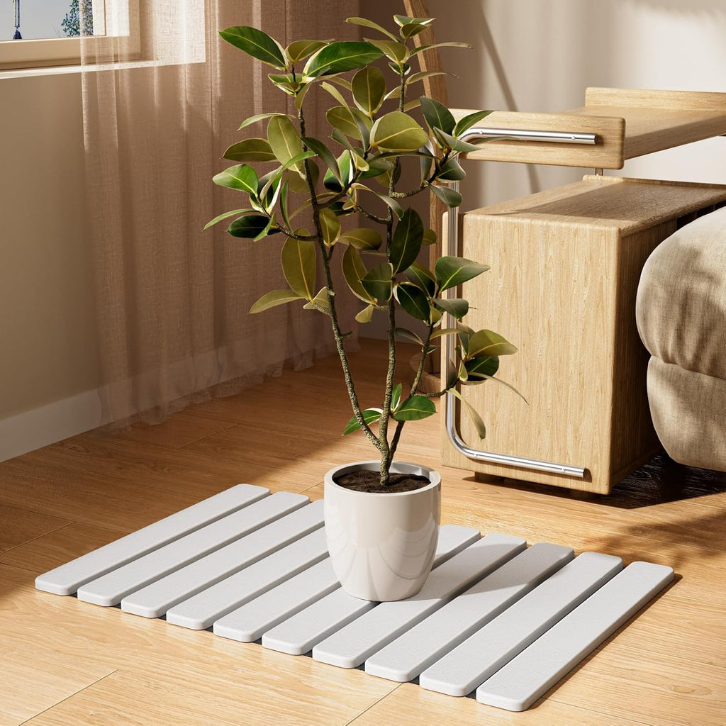 Foldable Stone Bath Mat, Diatomaceous Earth Stone Drying Mats for