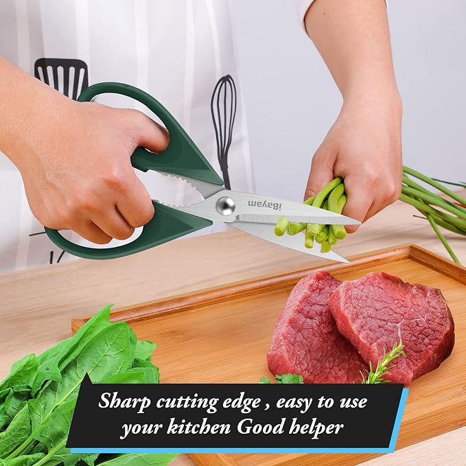 Gifts for Dad from Daughter Son, BEST DAD Tool Shears, iBayam Kitchen Scissors - Image 6