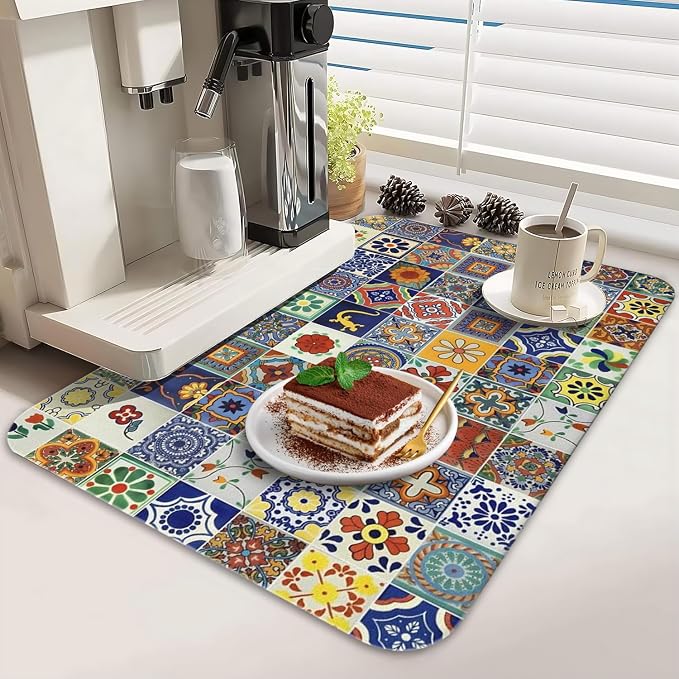 Dish Drying Mat for Kitchen Counter 2 Pack - Image 3