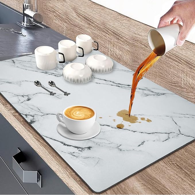 Dish Drying Mats for Kitchen Counter by HCYDTOPU
