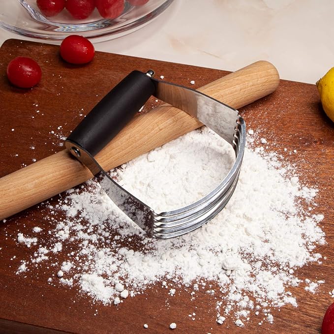ALLTOP Stainless Steel Bench Scraper and Pastry Blender Cutter Set, Efficient - Image 9