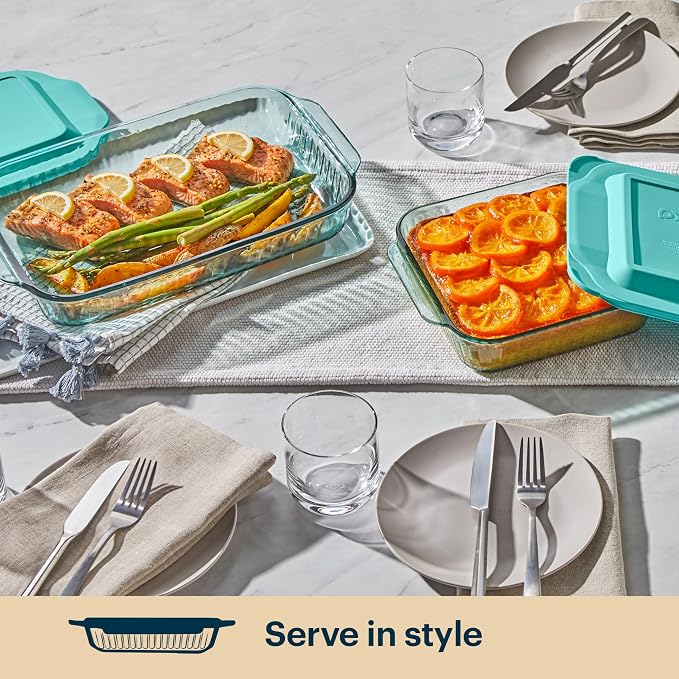 Pyrex Colors Tinted Tinted Glass Baking Dish - Image 3