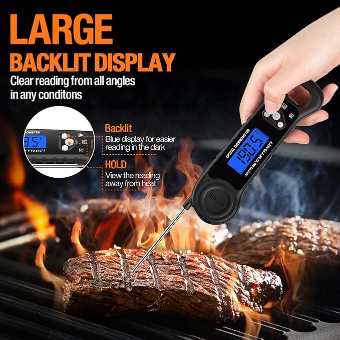 AMMZO Meat Thermometer Digital, Instant Read Food Thermometer - Image 4