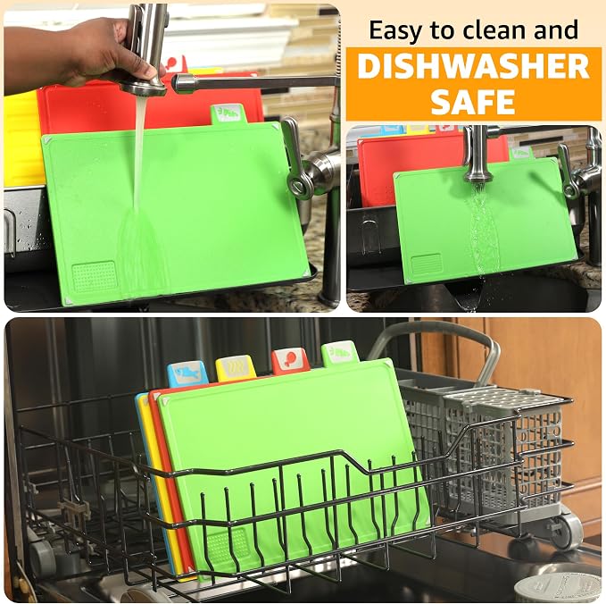 Cutting Board Set: 4-Piece Color-Coded, Perfect kitchen essentials - Image 3