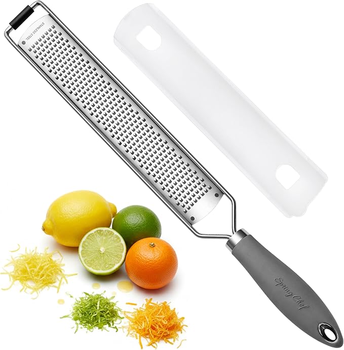 Spring Chef Stainless Steel Lemon Zester Grater by SpringChef