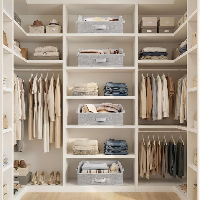 GRANNY SAYS Closet Organizer Bins, Trapezoid Storage Bin, Storage Baskets - Image 2