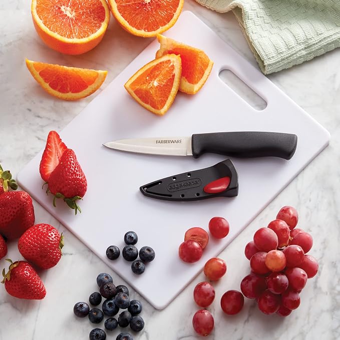 FARBERWARE Reversible Plastic Cutting Board, 8x10 Inch, Dishwasher Safe - Image 5