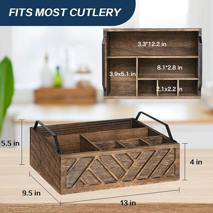 Ukonvi Flatware Organizers Paper Plate Dispenser - Image 7
