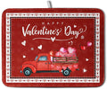 Happy Valentine's Day Dish Drying Mat by Kwlegh