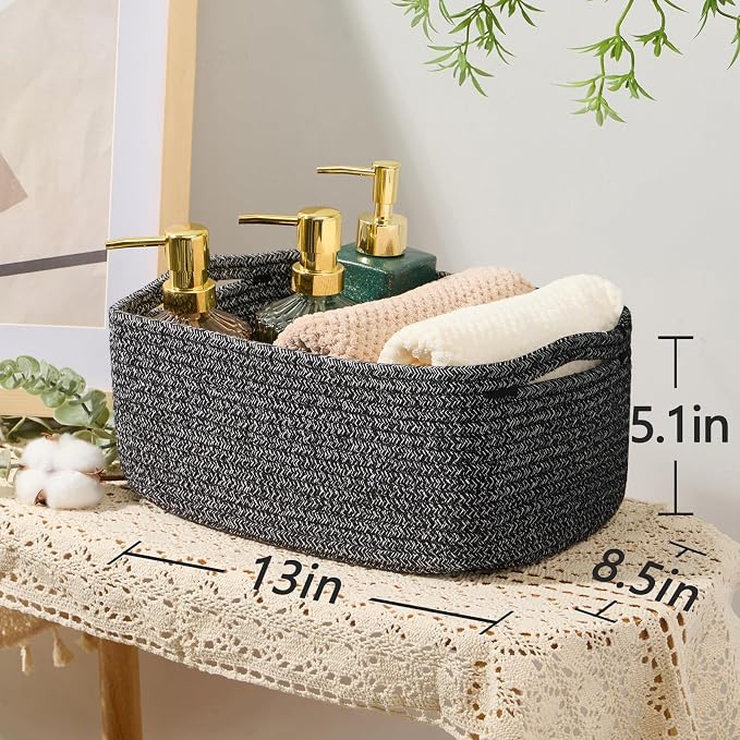 MiniArk Small Storage Baskets for Organizing | Closet Organizer Bins | Shelf - Image 3