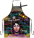 Aprons For Women With Pockets African Art Apron Black Girl Kitchen