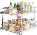 VEVOR 2 Tier 17"Wx21.2"Dx15.2"H Pull Out Cabinet Organizer, Heavy Duty Slide by VEVOR
