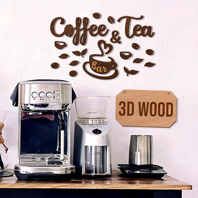 Woodamore Coffee And Tea Bar Sign by Woodamore