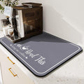 Coffee Bar Mat for Countertops 19inx12in, Absorbent Hide Stain Anti-Slip Cafe by Kuyig+Home