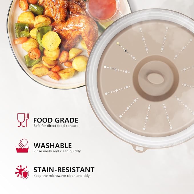 WVM Microwave Splatter Cover Vented - Image 3