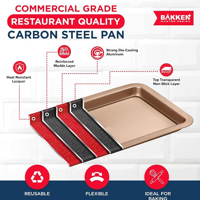 BAKKEN 3-Piece Kitchen Baking Pans - Image 3